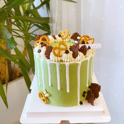 抹茶布蕾戚風蛋糕1