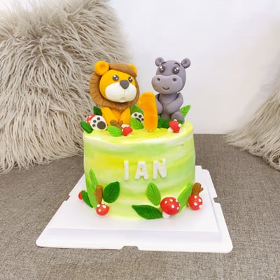 K010森林感動物造型翻糖1