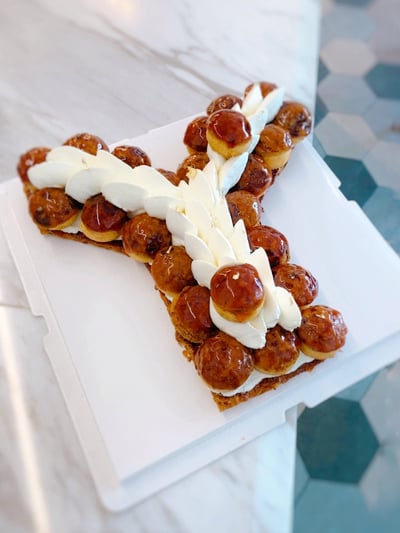 字母Y聖多諾黑泡芙1