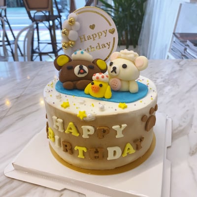 K001拉拉熊翻糖客製化蛋糕1