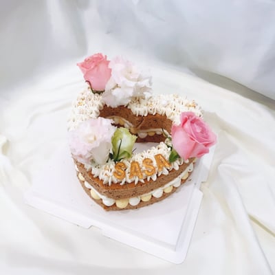 簍空愛心字母(鮮花款/淺粉)1