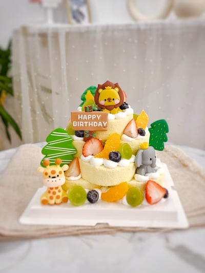 蛋糕疊疊卷 （動物公仔款）1