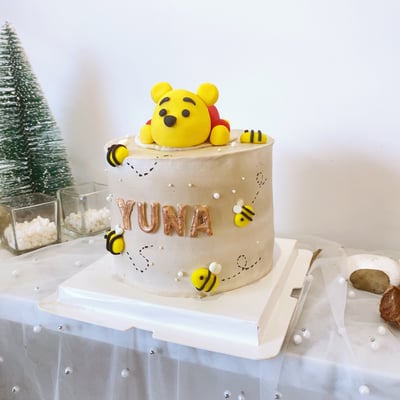 K023小熊維尼翻糖蛋糕1
