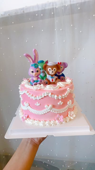 C024達菲熊公仔蛋糕1