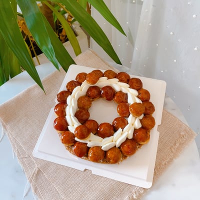 聖多諾黑泡芙數字蛋糕1