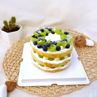 綠葡萄裸蛋糕1