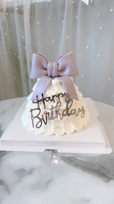 K058淡紫蝴蝶結1