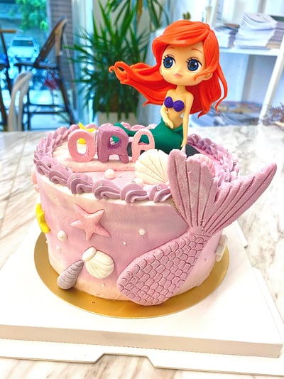 C002美人魚公仔造型蛋糕2