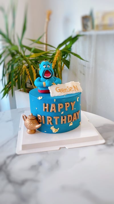 K048阿拉丁翻糖蛋糕1