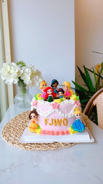 C019公主組合公仔蛋糕1