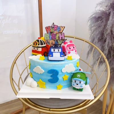 C008救援小英雄公仔蛋糕1