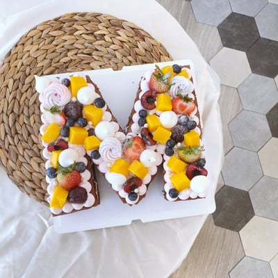 字母Ｍ（芒果櫻桃/淺粉）1