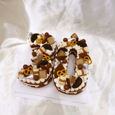 數字30(巧克力款/杏色)1