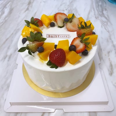 芒果草莓鮮奶油蛋糕1
