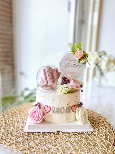 A011鮮花錢球蛋糕1