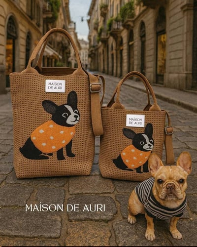 Frenchie Dot Mini 法鬥點點小提包5