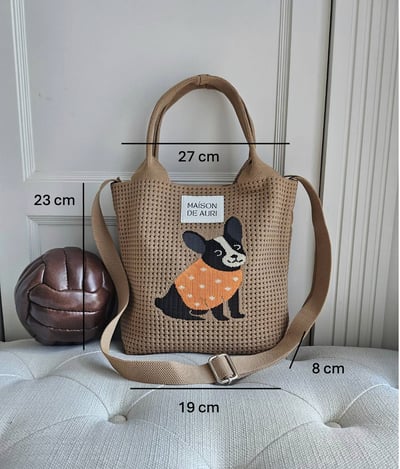 Frenchie Dot Mini 法鬥點點小提包4