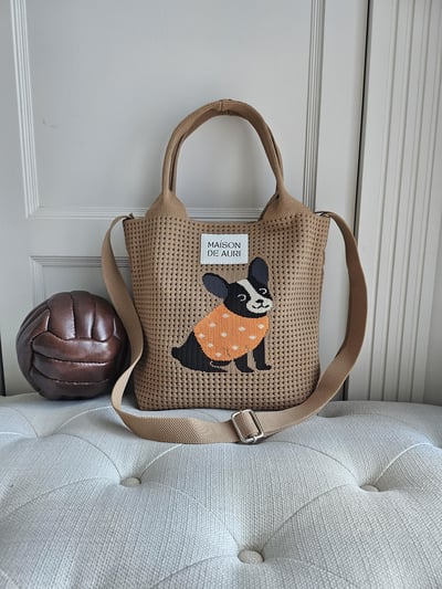 Frenchie Dot Mini 法鬥點點小提包1