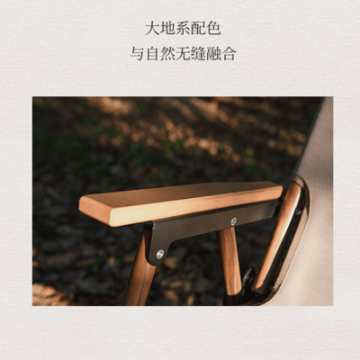 Naturehike 鋁合金木紋雙人折疊露營椅7