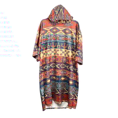 普魯士藍毛巾衣 波西米亞1