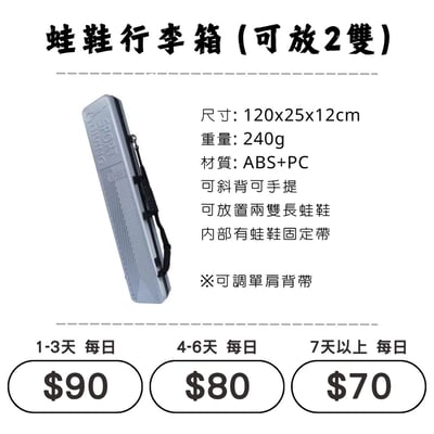 ☆租借-蛙鞋箱☆ 蛙鞋行李箱1