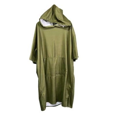 普魯士藍素色毛巾衣 軍綠2