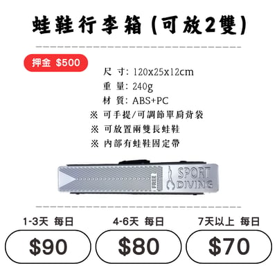☆租借-蛙鞋箱☆ 蛙鞋行李箱1