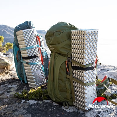 Naturehike NH 2.5cm蛋殼睡墊 防潮墊 摺疊加厚型 黃色6