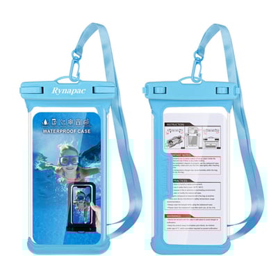 無框手機觸屏防水袋 藍色1
