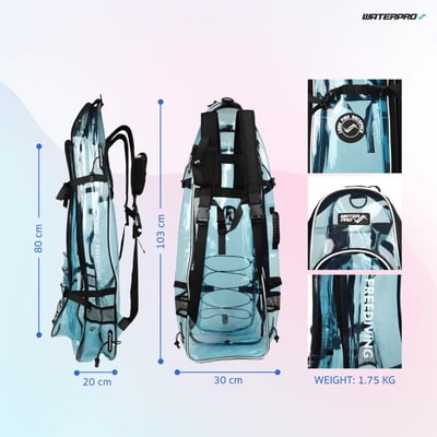 WaterPro 自潛雙肩後背蛙鞋袋9