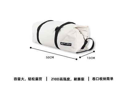 三峰 3F 輕量六角蝶形天幕 210D黑膠涂銀8