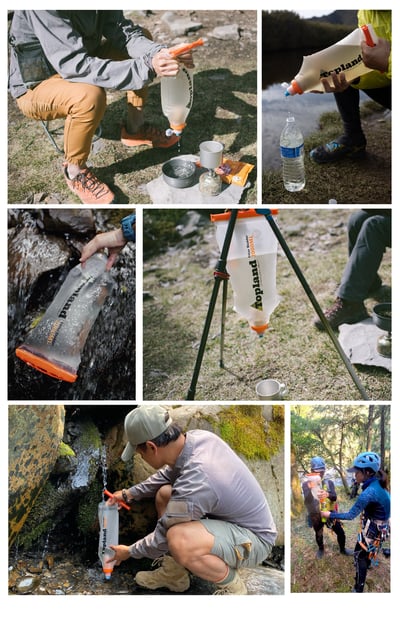 Topland 戶外行動濾水器 軟式濾水袋 個人濾水壺11