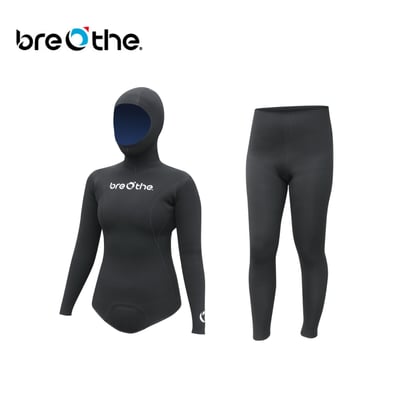 Breathe 水呼吸 3mm雙面穿 連帽超彈防寒衣 女款1