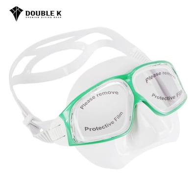 Double K 自潛曲面面鏡 白底極光綠1