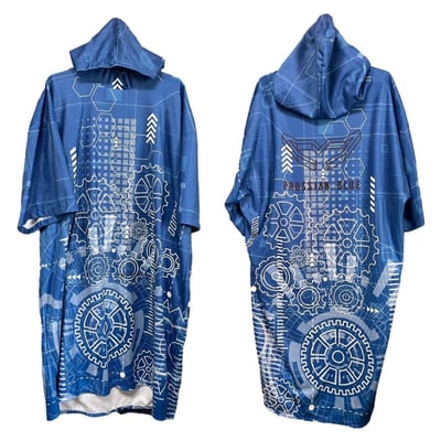 普魯士藍毛巾衣 工業圖1