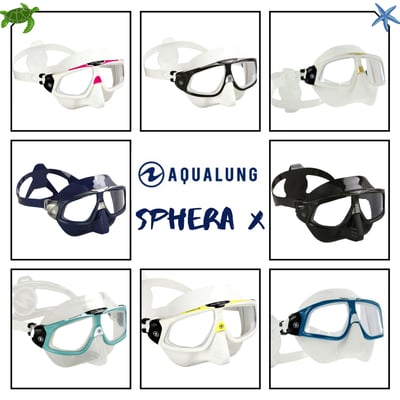 AquaLung Sphera X (思妃拉) 自潛低容積面鏡 海軍藍3