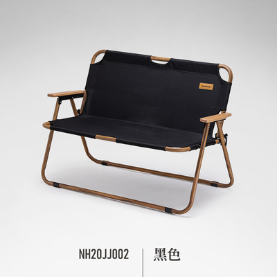 Naturehike 鋁合金木紋雙人折疊露營椅10