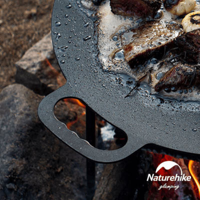 Naturehike 玄鐵三腳支架不沾大煎烤盤 圓盤3