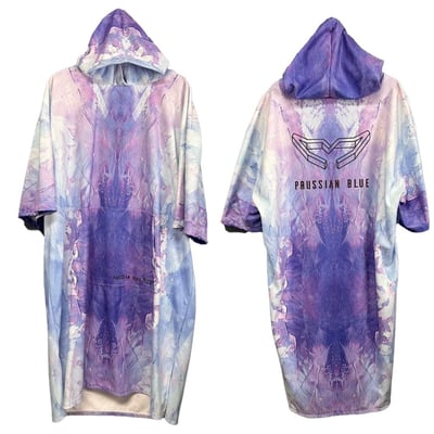 普魯士藍毛巾衣 油彩1