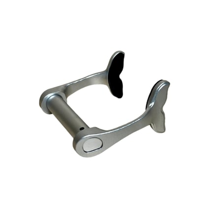 鋁合金魚尾自潛鼻夾 銀色1