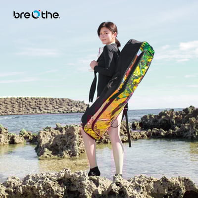 Breathe 水呼吸 雙肩背蛙鞋袋 加大款4