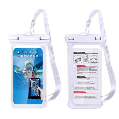 無框手機觸屏防水袋 白色1
