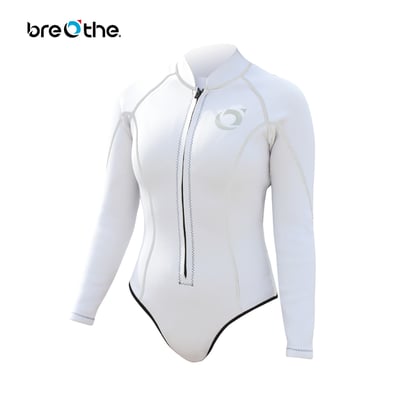 Breathe 水呼吸 2mm超彈比基尼式防寒衣 白色3