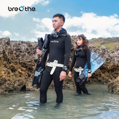 Breathe 水呼吸 3mm雙面穿 連帽超彈防寒衣 女款3