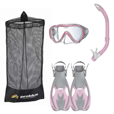 Problue 兒童/青少年 浮潛三寶 半乾式4