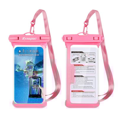 無框手機觸屏防水袋 粉色1