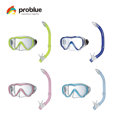 Problue 兒童/青少年 浮潛組合 半乾式1