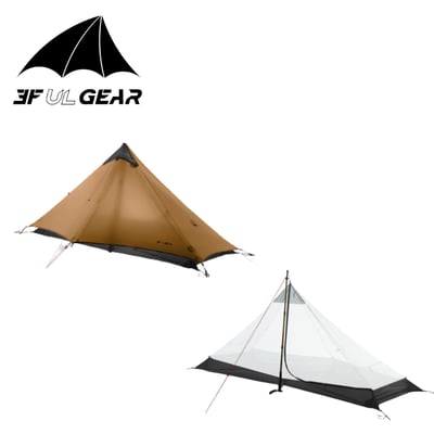 三峰出 3F 藍山1 Pro 新款20D無桿輕量單人帳 三/四季帳篷10