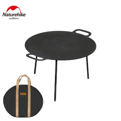 Naturehike 玄鐵三腳支架不沾大煎烤盤 圓盤1