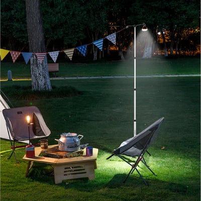 Naturehike NH 鋁合金伸縮雙鉤三腳燈架2